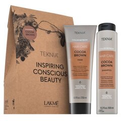 Lakmé Teknia Color Refresh Cocoa Brown Pack шампунь + маска для каштановых волос 300 мл + 250 мл цена и информация | Маски, масла, сыворотки | kaup24.ee