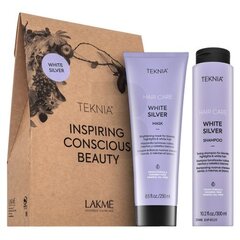 Lakmé Teknia White Silver Pack šampoon + mask plaatinablondidele ja hallidele juustele 300 ml + 250 ml hind ja info | Maskid, õlid, seerumid | kaup24.ee