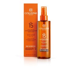 Päevitusõli Collistar Supertanning Dry Oil SPF 15 200 ml hind ja info | Päikesekreemid | kaup24.ee