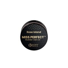 Ehitusgeel Divine Nails Miss Perfect Rose Island, 15 ml hind ja info | Maniküüri ja pediküüri tarvikud | kaup24.ee