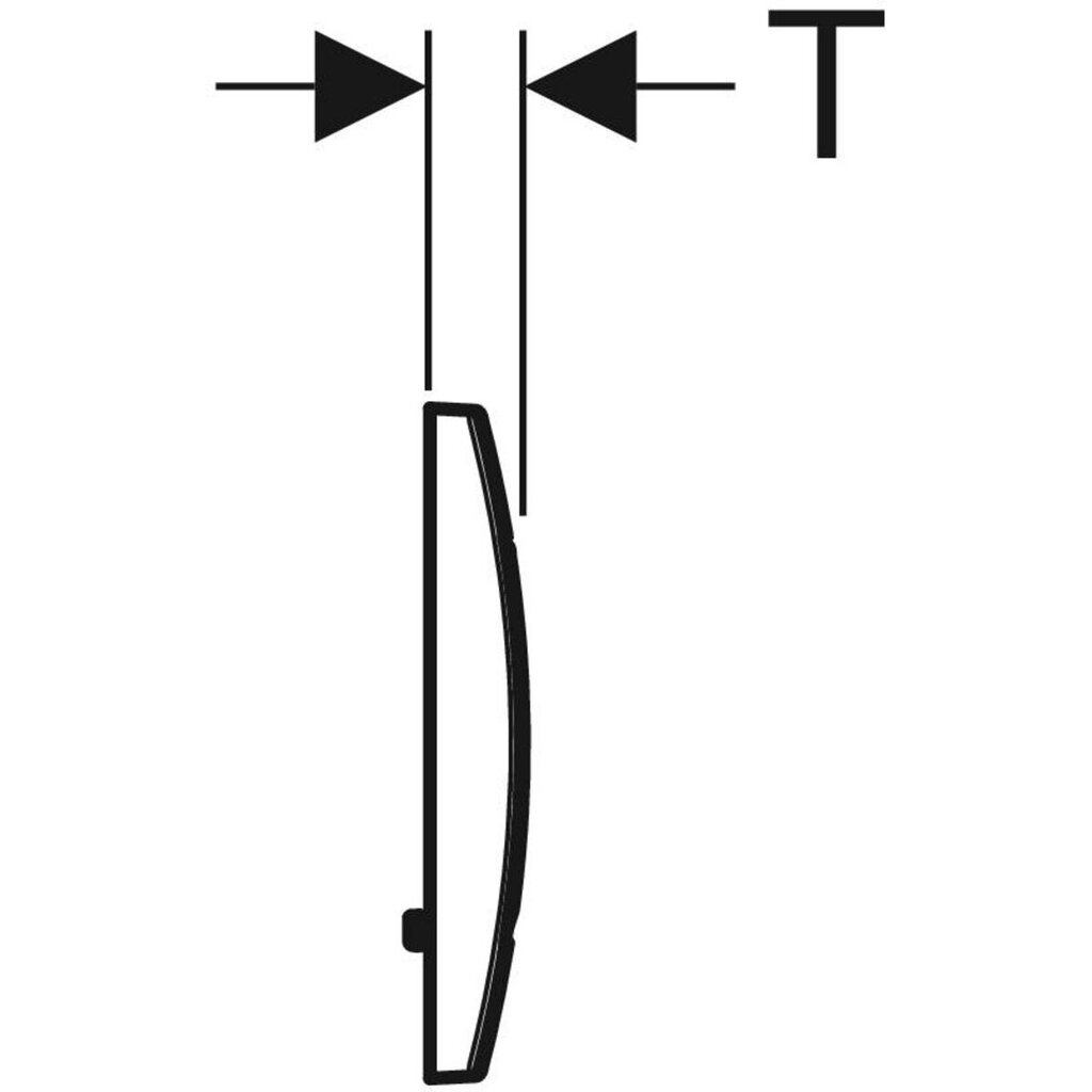 Geberit Delta20 loputusnupp kaheköitelise vähendamise funktsiooni jaoks, läikiv kroom, 115.127.21.1 hind ja info | WC-poti tarvikud | kaup24.ee