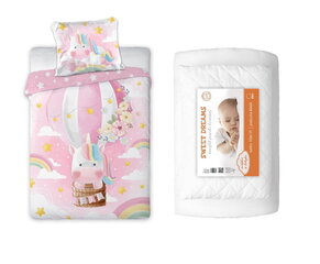 Voodikomplekt 100x135 Pekk + Unicorn voodipesu hind ja info | Beebide ja laste voodipesu | kaup24.ee