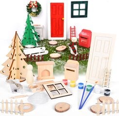 Ulikey miniatuurne jõulukuusekaunistuste komplekt - täiuslik DIY! hind ja info | Jõulukaunistused | kaup24.ee