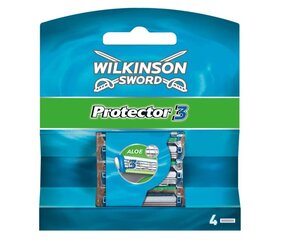 Wilkinson, Protector 3. vahetatavad padjad, 4 tk (TOODE SAKSAMAALT) hind ja info | Raseerimisvahendid | kaup24.ee