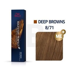 Wella Professionals Koleston Perfect Me+ Deep Browns professionaalne püsiv juuksevärv 8|71 60 ml hind ja info | Juuksevärvid | kaup24.ee