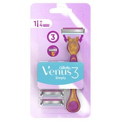 Lihtsalt Venus 3 + 4 peaga pardel цена и информация | Косметика и средства для бритья | kaup24.ee