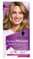 (DE) Schwarzkopf, Perfect Mousse, 800 Keskmise Blond, Juuksevärvivahuga pikkkestva intensiivse värvitulemuse saamiseks hind ja info | Juuksevärvid | kaup24.ee