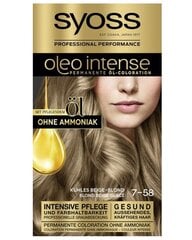 Syoss, Oleo Intense, Juuksevärv, Jahe Beež Blond, 115 ml (Saksamaa toode) hind ja info | Juuksevärvid | kaup24.ee