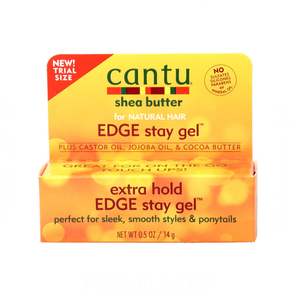 Palsam Cantu Shea Butter Natural Hair Extra Hold Edge Stay Geel (14 g) hind ja info | Viimistlusvahendid juustele | kaup24.ee