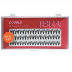 Искусственные ресницы Ibra Double Knot-Free 0.07 C-9мм, 60 штук цена и информация | Накладные ресницы, керлеры | kaup24.ee