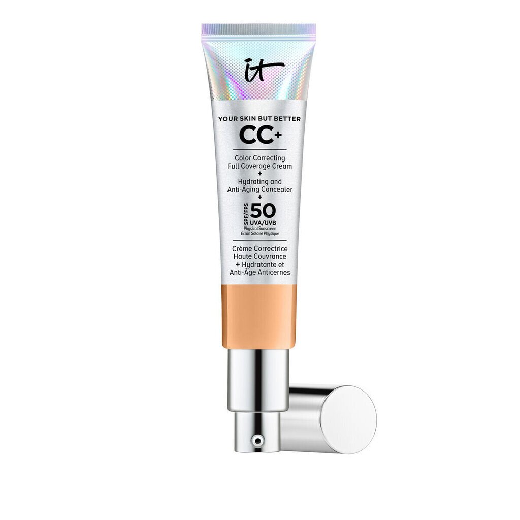 Värviga Niisutav Kreem It Cosmetics Your Skin But Better neutral tan SPF 50+ (32 ml) hind ja info | Jumestuskreemid, puudrid | kaup24.ee