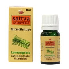 Sattva Aroomiteraapia Eeterlik Õli Lemongrass, 10ml hind ja info | Eeterlikud ja kosmeetilised õlid | kaup24.ee