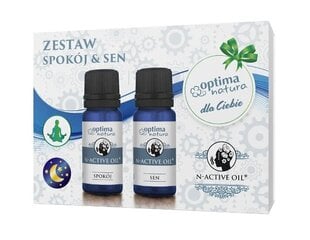 $ N-Active Õli, Rahu Komplekt 10 ml + Uni 10 ml hind ja info | Eeterlikud ja kosmeetilised õlid | kaup24.ee