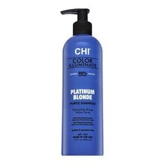 CHI Color Illuminate Platinum Blonde Purple Shampoo осветляющий шампунь для платиновых блондинок и седых волос 355 мл цена и информация | Шампуни | kaup24.ee