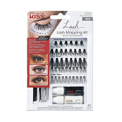 KISS Kunstlikud Tufted Eyelashes 3D DIY Faux Extensions Lash Mapping Kit hind ja info | Kunstripsmed, ripsmekoolutajad | kaup24.ee