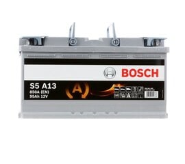 Аккумулятор Bosch S5A13 AGM 95 AH 850A цена и информация | Bosch Аккумуляторы и зарядные устройства | kaup24.ee