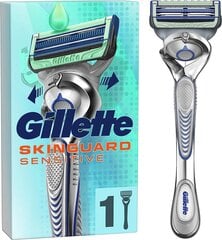 Gillette Skingi tundlikud märjad habemelised mehed, habemenuga + 1 habemenuga paindekäepideme ja nahakaitsega, kinkemehed hind ja info | Raseerimisvahendid | kaup24.ee