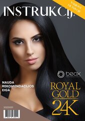 Juhend ROYAL GOLD 24K LUMINOUS pika pika juuste sirgendamiseks (BEOX PROFESSIONAL, Brasiilia) hind ja info | Viimistlusvahendid juustele | kaup24.ee