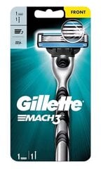 Gillette, Mach3, Raseerimismasin, 1 tükk (TOODE SAKSAMAALT) hind ja info | Raseerimisvahendid | kaup24.ee