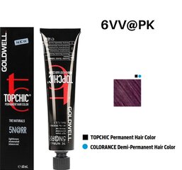 Goldwell TOPCHIC valgustatud värv 6VV@PK 60 ml цена и информация | Краска для волос | kaup24.ee