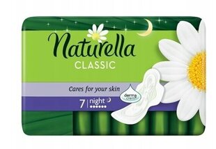 Новонорожденный памперс Naturella Maxi Noc, удобный 7-миштучный набор, плюс поддержка защиты immunno-straider! цена и информация | Тампоны, гигиенические прокладки для критических дней, ежедневные прокладки | kaup24.ee