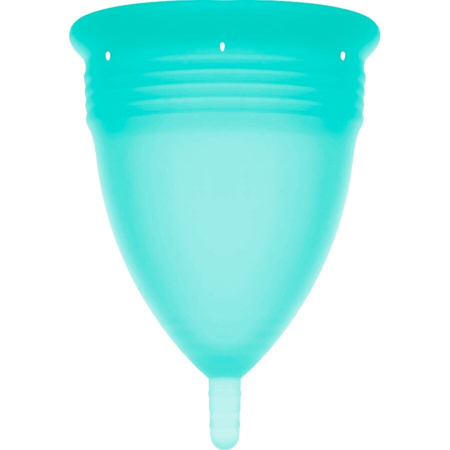 STERCUP MENSTRUAL CUP SUURUS S AQUAMARINA VÄRVI FDA SILIKOON цена и информация | Tampoonid, hügieenisidemed, menstruaalanumad | kaup24.ee