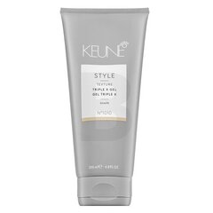 Keune Style Triple X Gel гель для волос средней фиксации 200 мл цена и информация | Средства для укладки волос | kaup24.ee