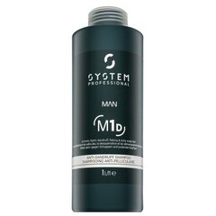 Shampoo System Professional LipidCode M1D System Man, kõõma vastu, 1000 ml hind ja info | Šampoonid | kaup24.ee