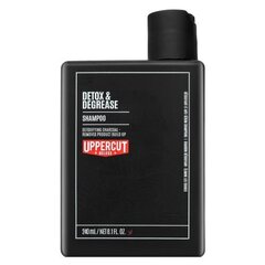 Uppercut Deluxe Detox & Degrease Shampoo очищающий шампунь для быстро жирнеющих волос 240 мл цена и информация | Шампуни | kaup24.ee