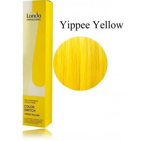 Londa Professional Color Switch Semi Permanent Color Creme poolpüsiv juuksevärv Yippee! Kollane 80 ml hind ja info | Juuksevärvid | kaup24.ee