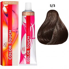 Wella Professionals Color Touch Rich Naturals профессиональная демиперманентная краска для волос с многомерным эффектом 5|3 60 мл цена и информация | Краска для волос | kaup24.ee