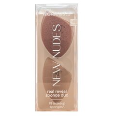 Real Techniques New Nudes Real Reveal Sponge Duo цена и информация | Кисти для макияжа, спонжи | kaup24.ee