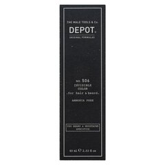 Depot nr 506 Invisible Color poolpüsiv juukse- ja habeme värv Natural Graphite 60 ml hind ja info | Juuksevärvid | kaup24.ee