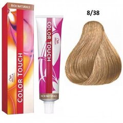 Wella Professionals Color Touch Rich Naturals professionaalne demipermanentne juuksevärv multidimensionaalse efektiga 8|38 60 ml hind ja info | Juuksevärvid | kaup24.ee