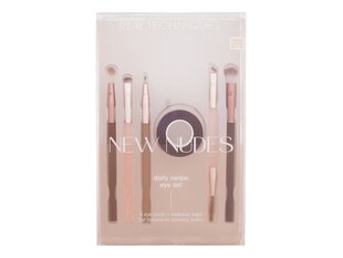 Real Techniques New Nudes Daily Swipe Eye Set цена и информация | Кисти для макияжа, спонжи | kaup24.ee