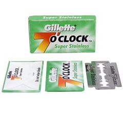 GILLETTE 7 O'CLOCK SUPER STAINLESS Terad 5 terad. hind ja info | Raseerimisvahendid | kaup24.ee