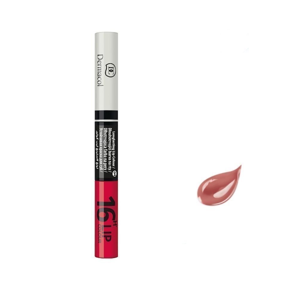 Двусторонний блеск для губ Dermacol 16H Lip Colour 4.8 г, 23 цена |  kaup24.ee