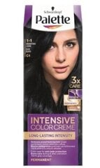 Schwarzkopf Palette, Juuksevärv Intensiivne 1-1, Tume purpurmust, 1tk hind ja info | Juuksevärvid | kaup24.ee