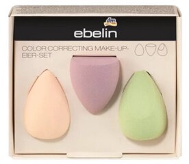 Ebelin Make-up Sponge Set, 3 tk (Saksa toode) hind ja info | Meigipintslid, -käsnad | kaup24.ee