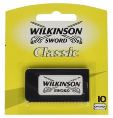 Raseerija Wilkinson Sword Classic Double Edge terad, 10 tk hind ja info | Raseerimisvahendid | kaup24.ee