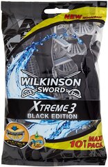 Ühekordne raseerija Wilkinson Xtreme 3 Black Edition, 10 tk hind ja info | Raseerimisvahendid | kaup24.ee