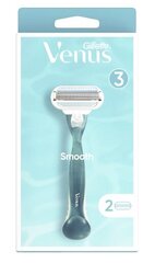 Raseerija naistele Gillette Venus Smooth + 2 raseerimispead hind ja info | Raseerimisvahendid | kaup24.ee