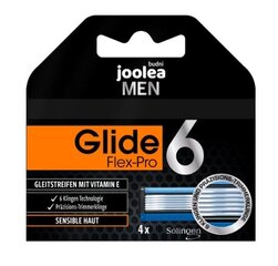 Joolea Meeste Glide Flex-Pro 6, Raseerija terade vahetused, 4 tk (TOODE SAKSAMAALT) hind ja info | Raseerimisvahendid | kaup24.ee