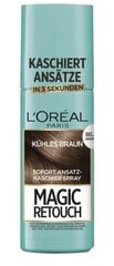 (DE) Loreal, Magic Retouch, Спрей для корней волос, холодный шатен, 75 мл. цена и информация | Краска для волос | kaup24.ee