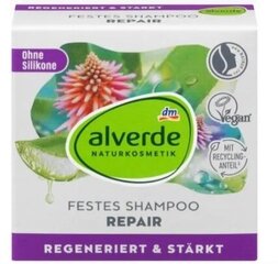 (DE) Alverde, Festes shampoo repair, Szampon w kostce, 60 g -> (RU) Alverde, Твердый шампунь "Восстановление", Шампунь в форме кубика, 60 г цена и информация | Шампуни | kaup24.ee