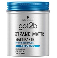 Schwarzkopf, got2b, Matte Pasta, 100ml (Saksa toode) hind ja info | Viimistlusvahendid juustele | kaup24.ee