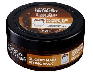 L'Oréal Men Expert, Barber Club Slicked, Воск для волос, 75 мл цена и информация | Средства для укладки волос | kaup24.ee