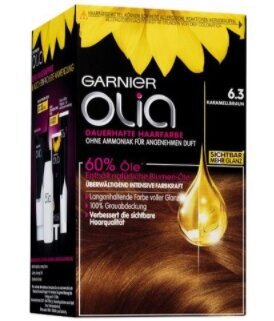 Garnier Olia, 6,3 Karamelliga Pruun, Juuksevärv (TOODE SAKSAMAALT) цена и информация | Juuksevärvid | kaup24.ee