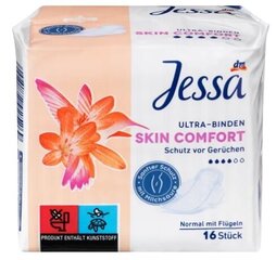 (DE) JessaUltra-Binden Skin Comfort, 16 StНовое название: Ультра-настежь Jessa Skin Comfort, 16 шт. цена и информация | Тампоны, гигиенические прокладки для критических дней, ежедневные прокладки | kaup24.ee