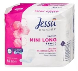 (DE) Jessa, Mini Long, Podpaski, 16 tk (SAAT KAHTEKSATKÜMMEND ÜKS) hind ja info | Tampoonid, hügieenisidemed, menstruaalanumad | kaup24.ee